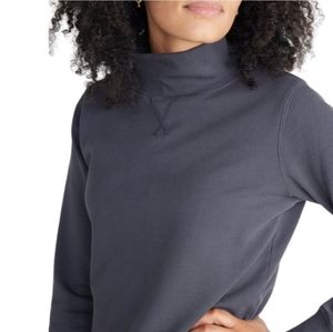 Evie Funnel Neck Sweatshirt in Faded Black